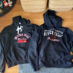 University of Wisconsin River Falls Black Hoodie